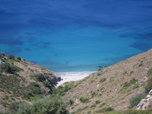 Panoramica della spiaggia di Mesachti